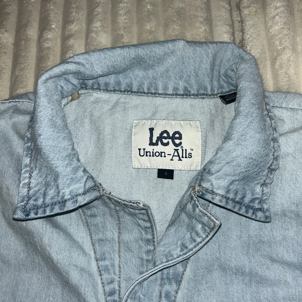 Lee Jeans Vintage Modern Union-Alls Sz Small Denim Barely Blue unionAlls